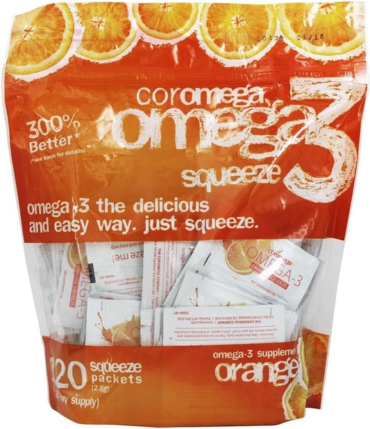 THE COROMEGA COMPANY OMEGA 3 SQUEEZE,ORANGE