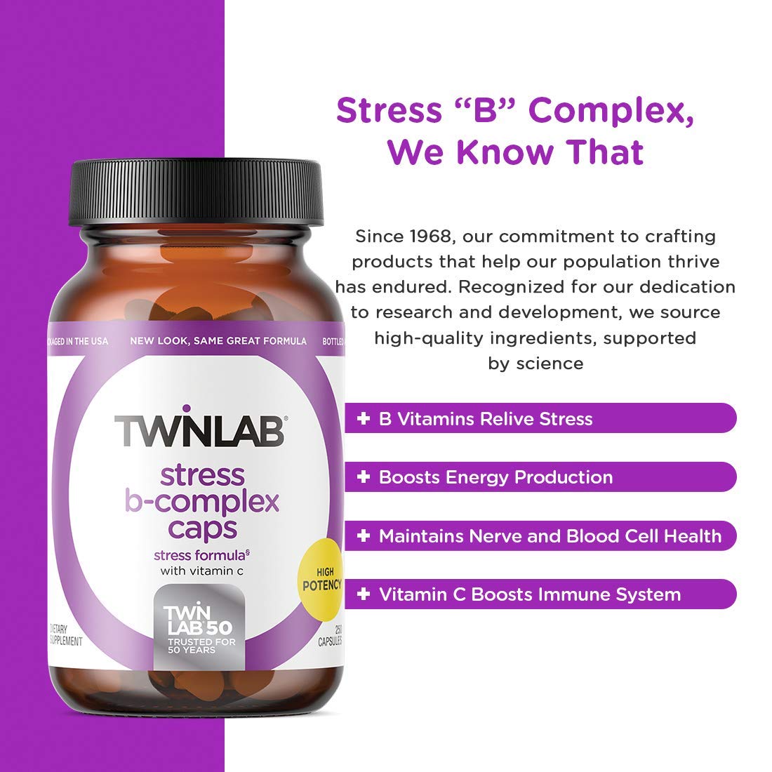 TWINLAB B COMPLEX,STRESS