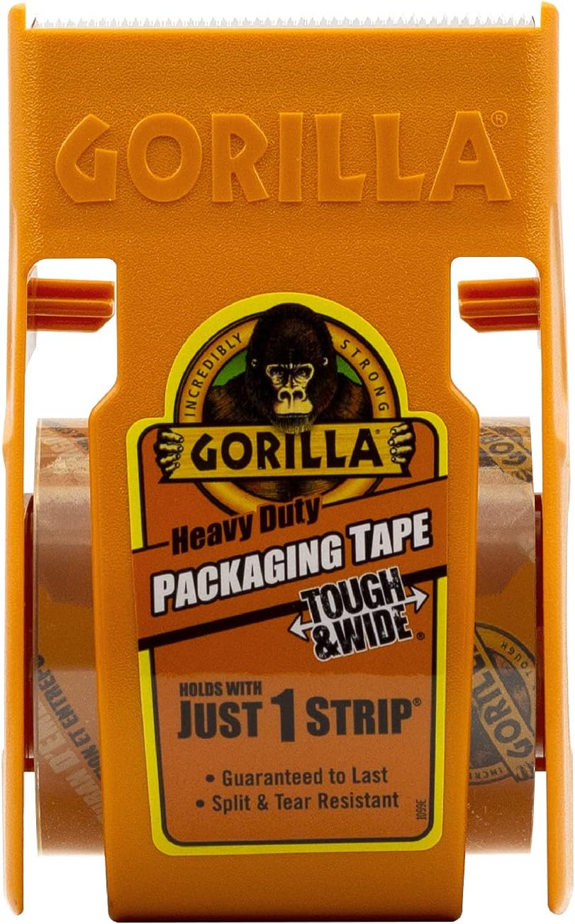 Gorilla Glue Packing Tape Tough & Wide with Dispenser