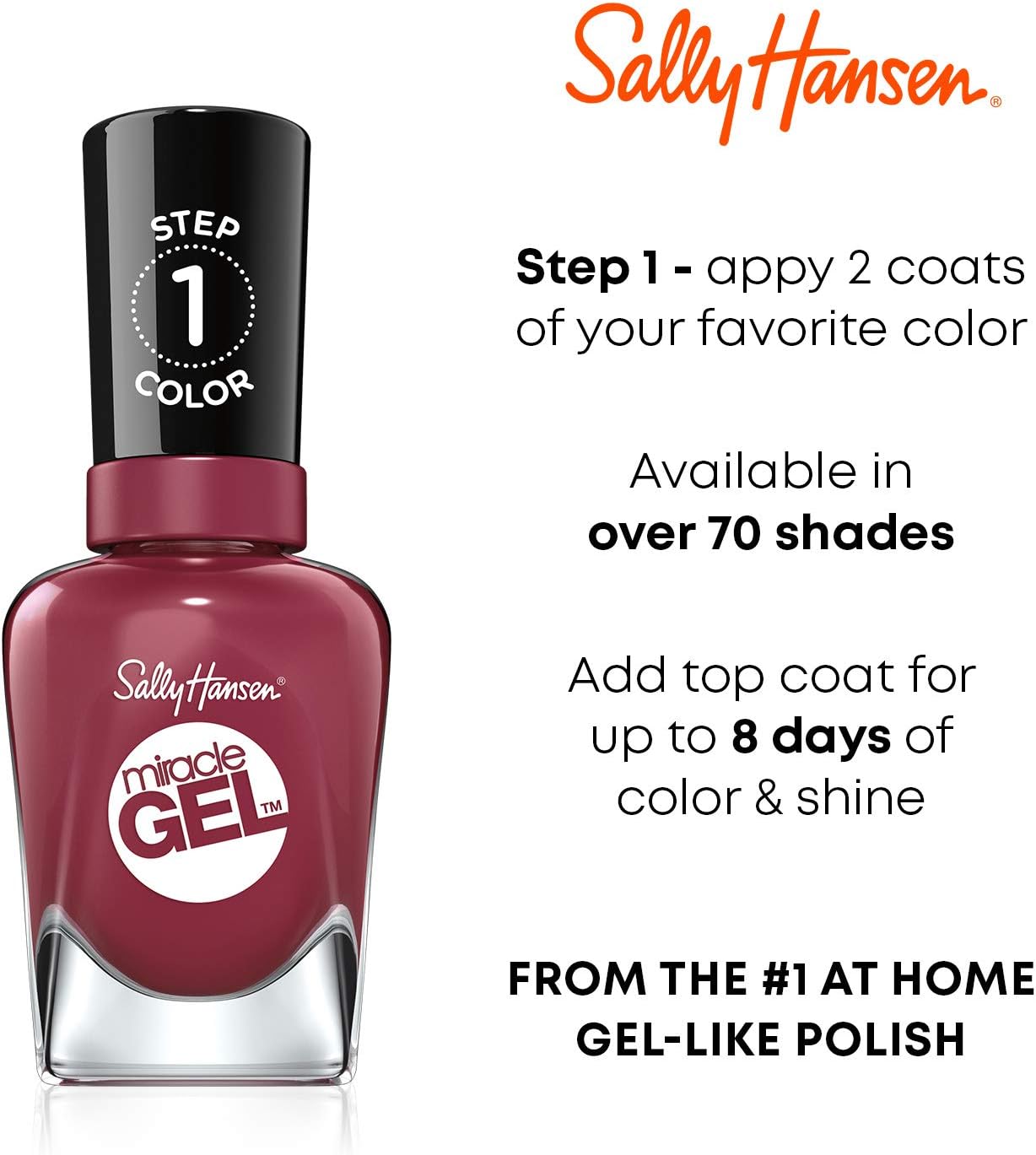 Sally Hansen Miracle Gel Nail Polish - Mauve-olous - 0.5 fl oz