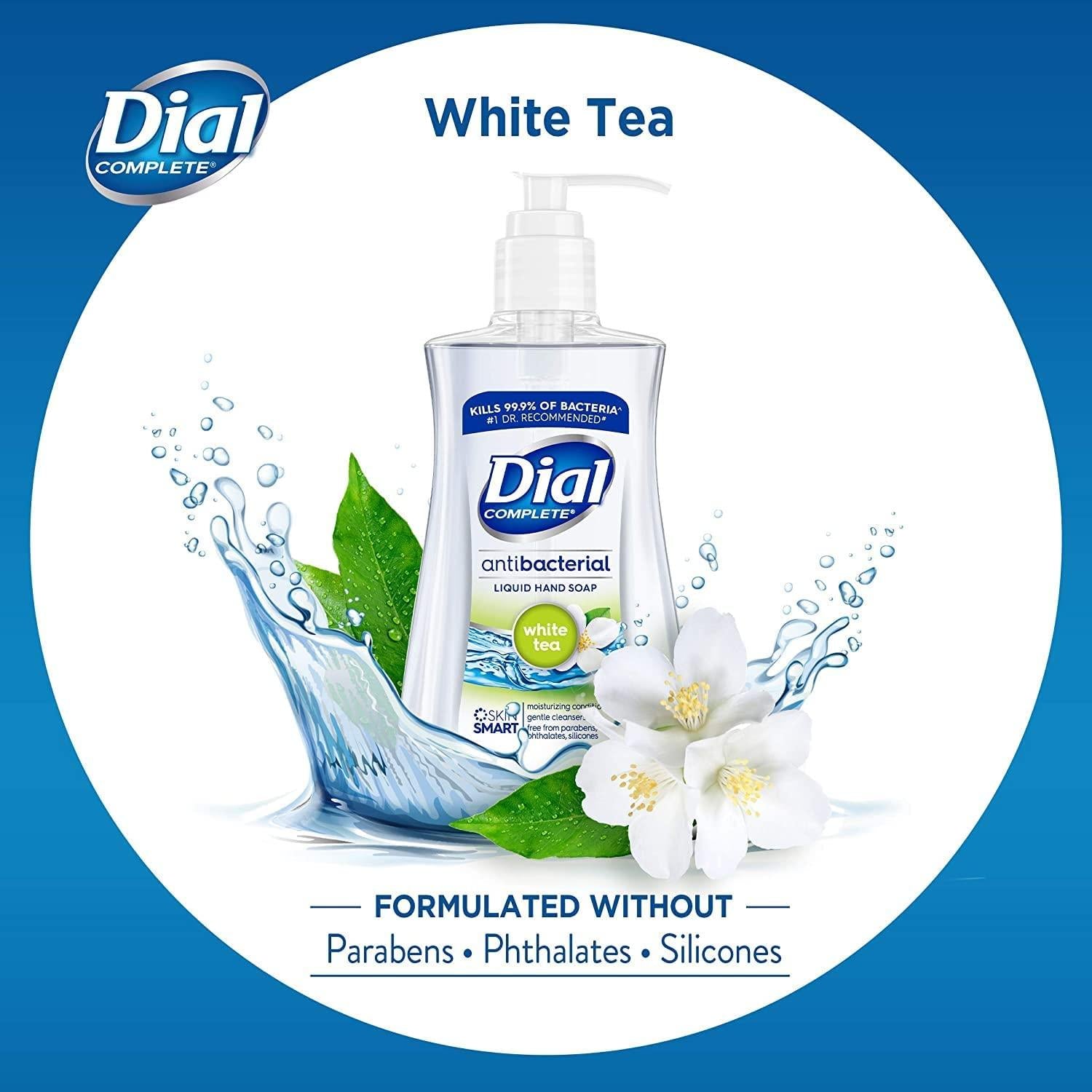 Dial Liquid Soap Anti-Bacteria White Tea 7.5oz Pump