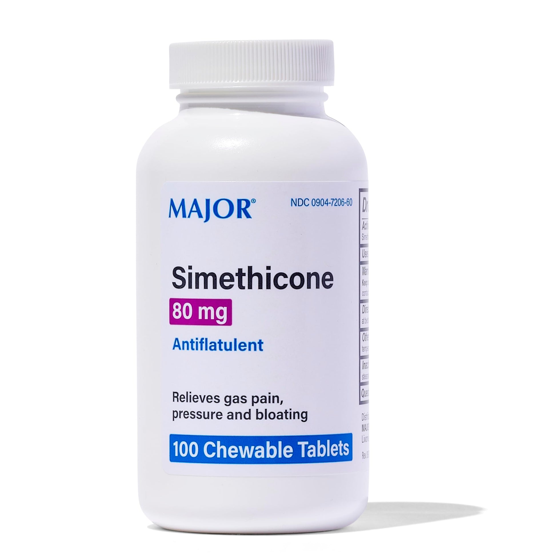 SIMETHICONE 80 MG CHW 100