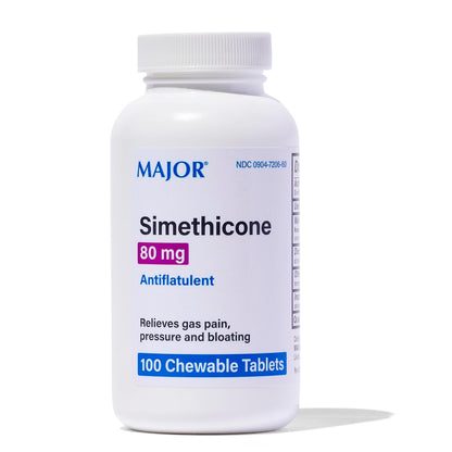 SIMETHICONE 80 MG CHW 100