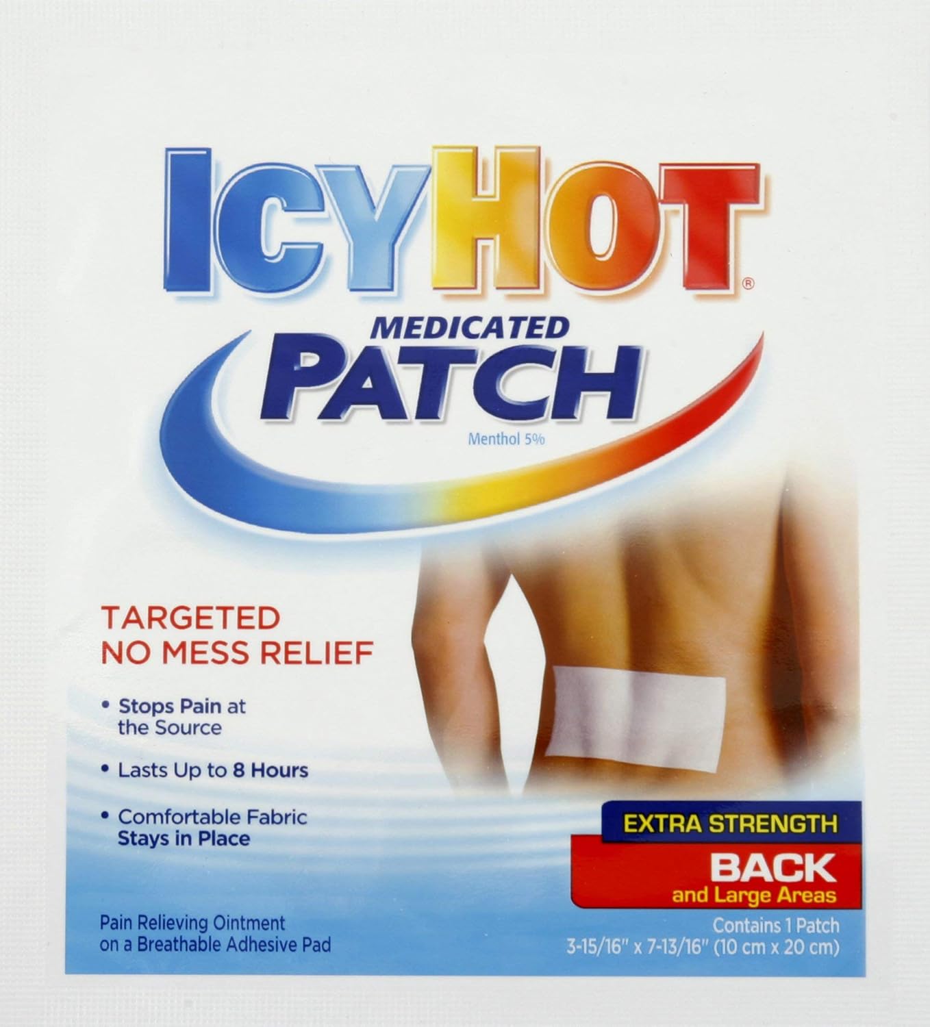 ICY HOT BACK PATCH 5CT