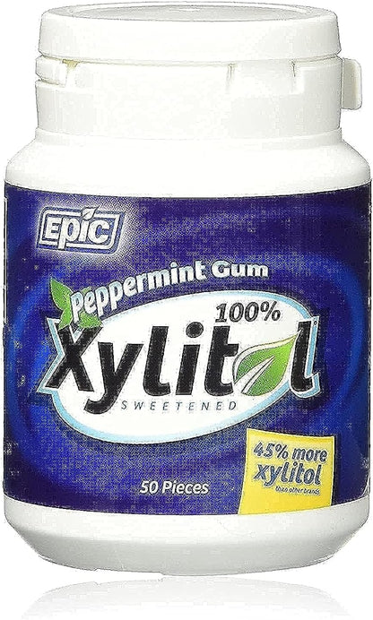 EPIC DENTAL GUM,SPRMNT,XYLITOL SWTND