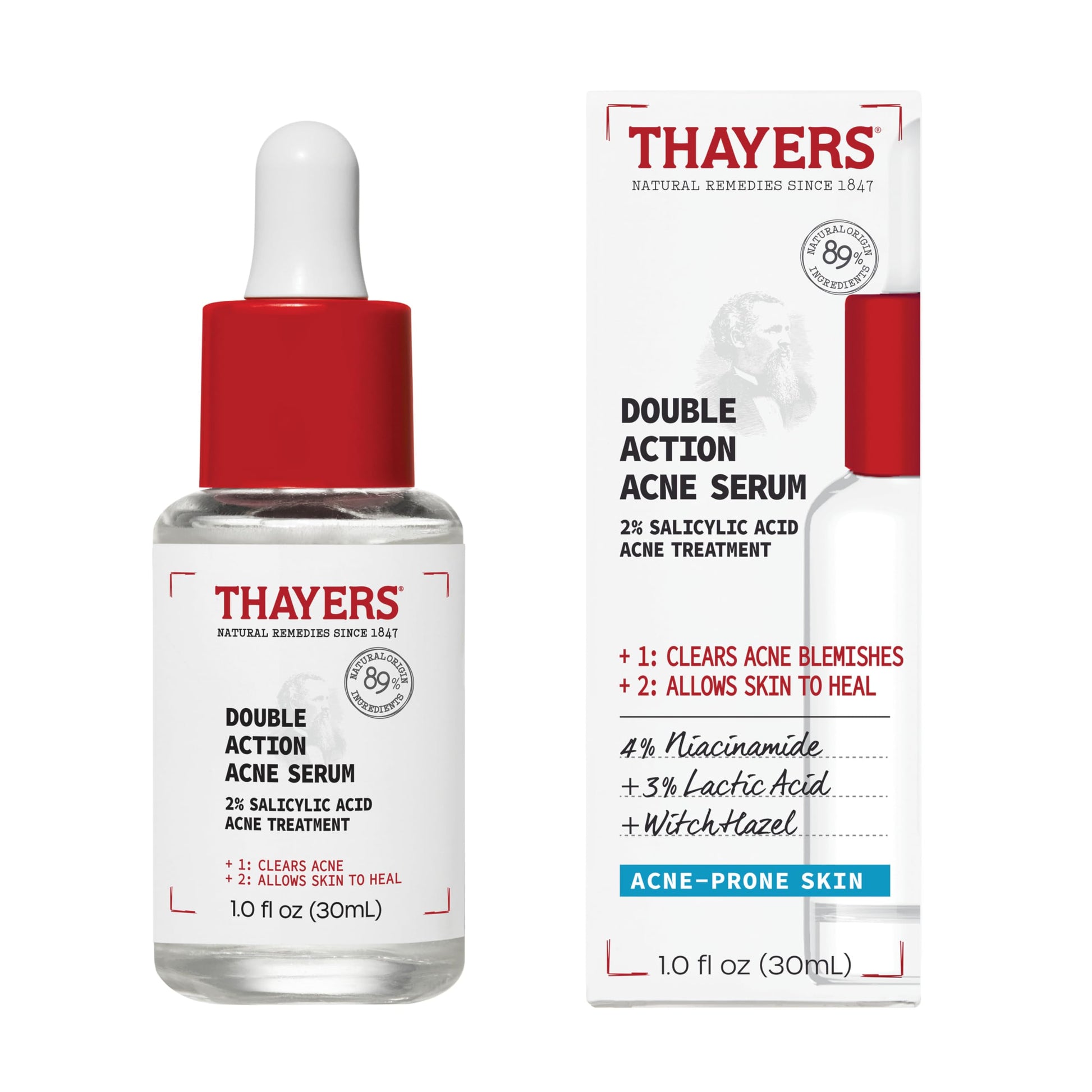 Thayers Natural Remedies Double Action Acne Serum with Salicylic Acid