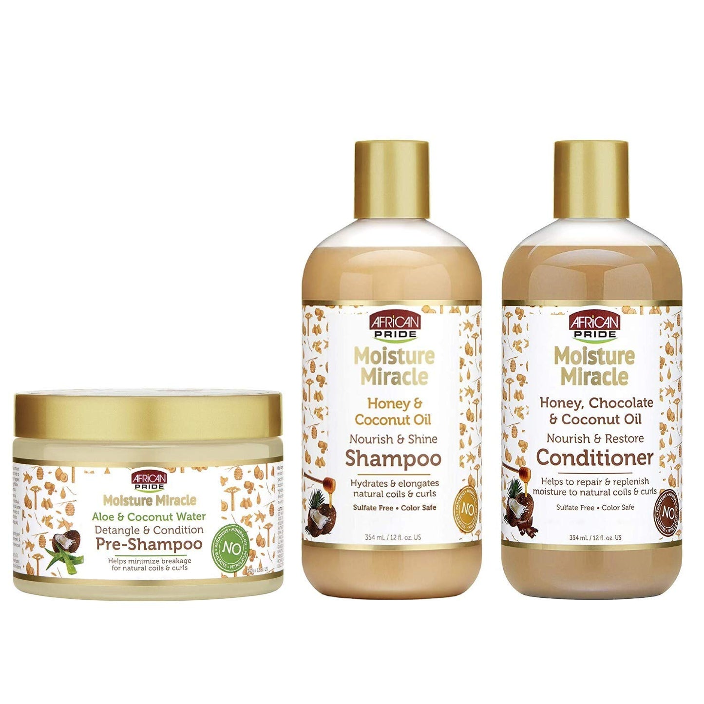 African Pride Shampoo Honey & Coconut Oil 16oz