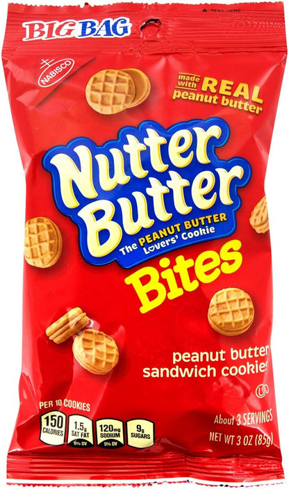 NUTTER BUTTER BITES 12X3OZ