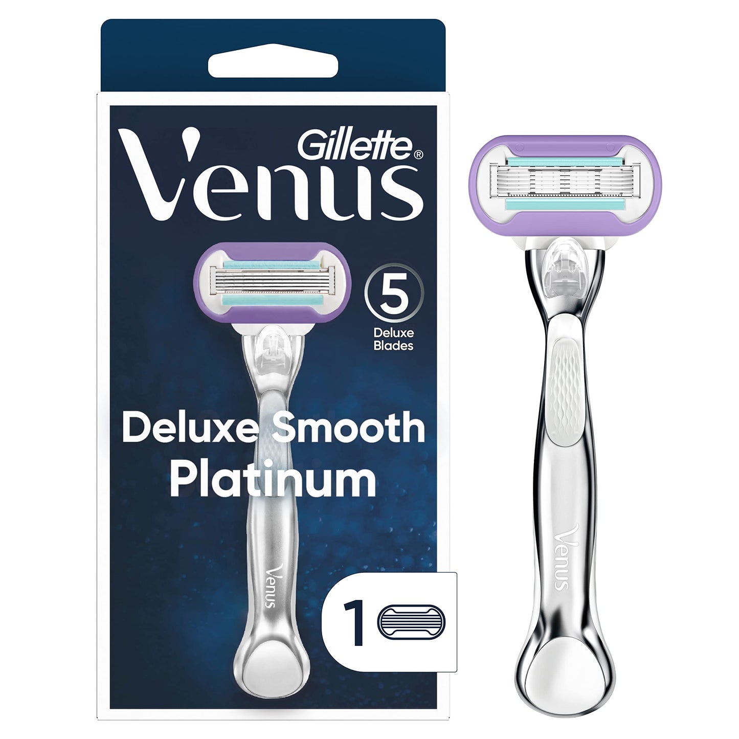Gillette Venus Razor Deluxe Smooth Platinum + 1 Refill
