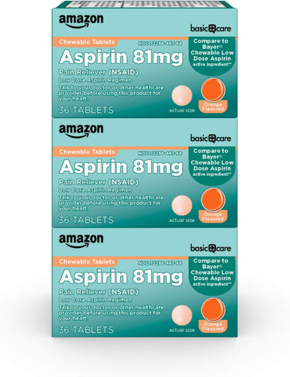 ASPIRIN LWDS CW 81MG 30X10UD ORN