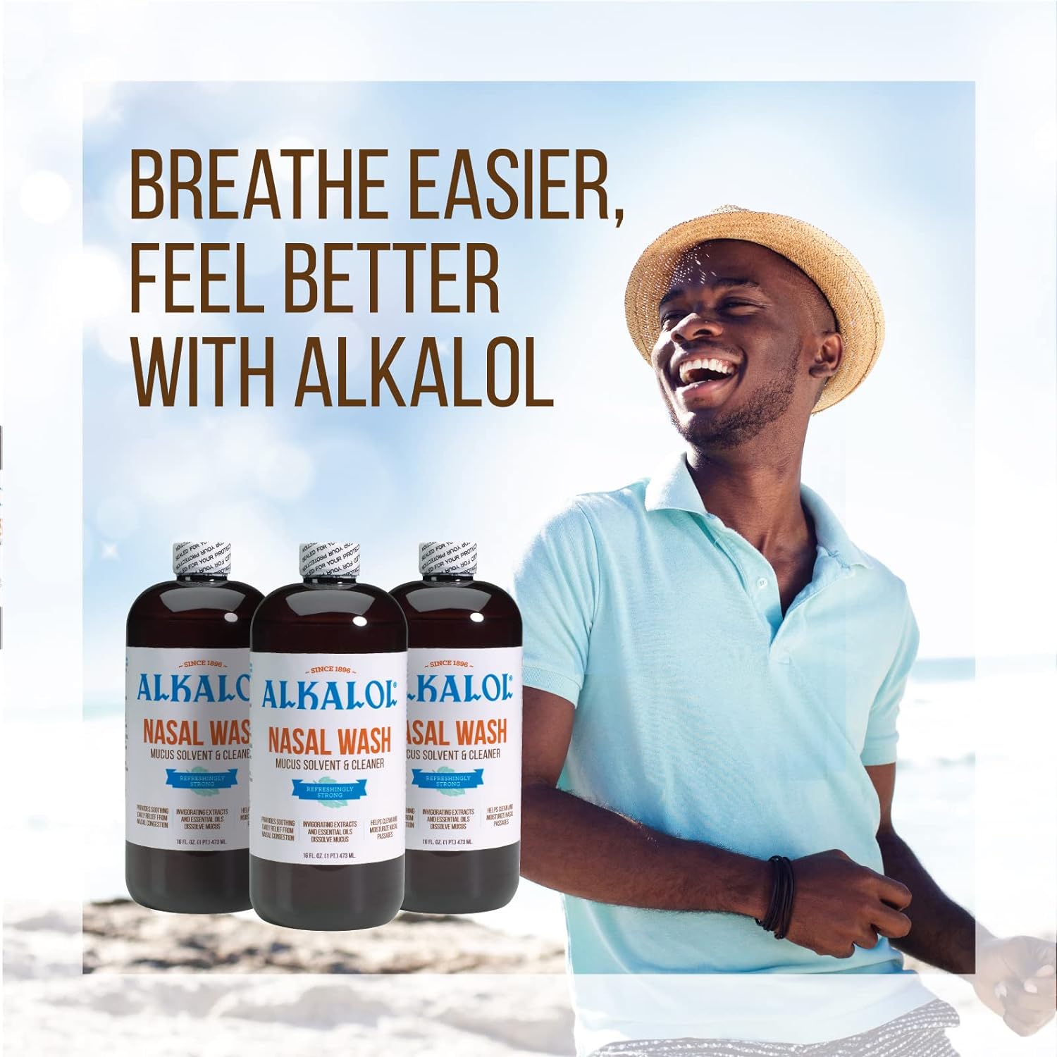 ALKALOL NASAL WASH LQ 16OZ W/CUP