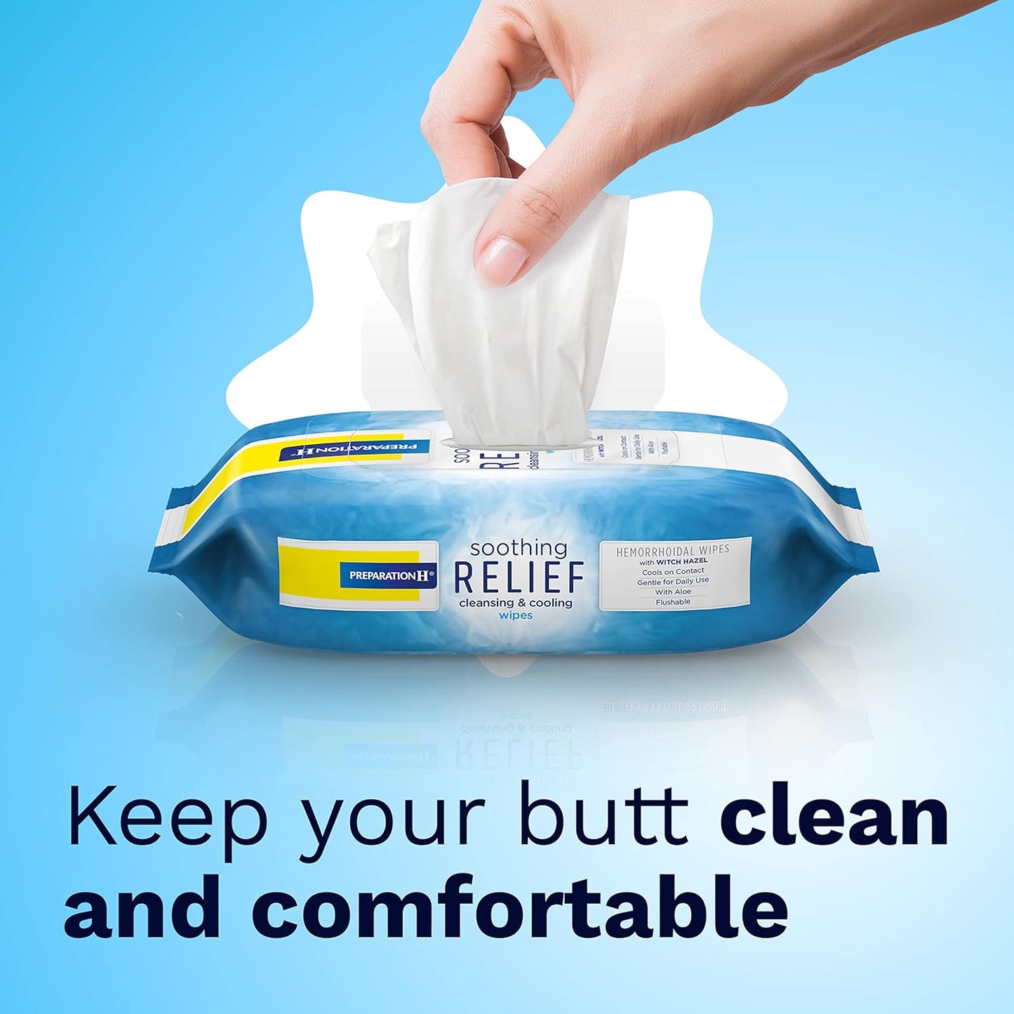 PREPARATION H SOOTHING RELIEF WIPES 60CT