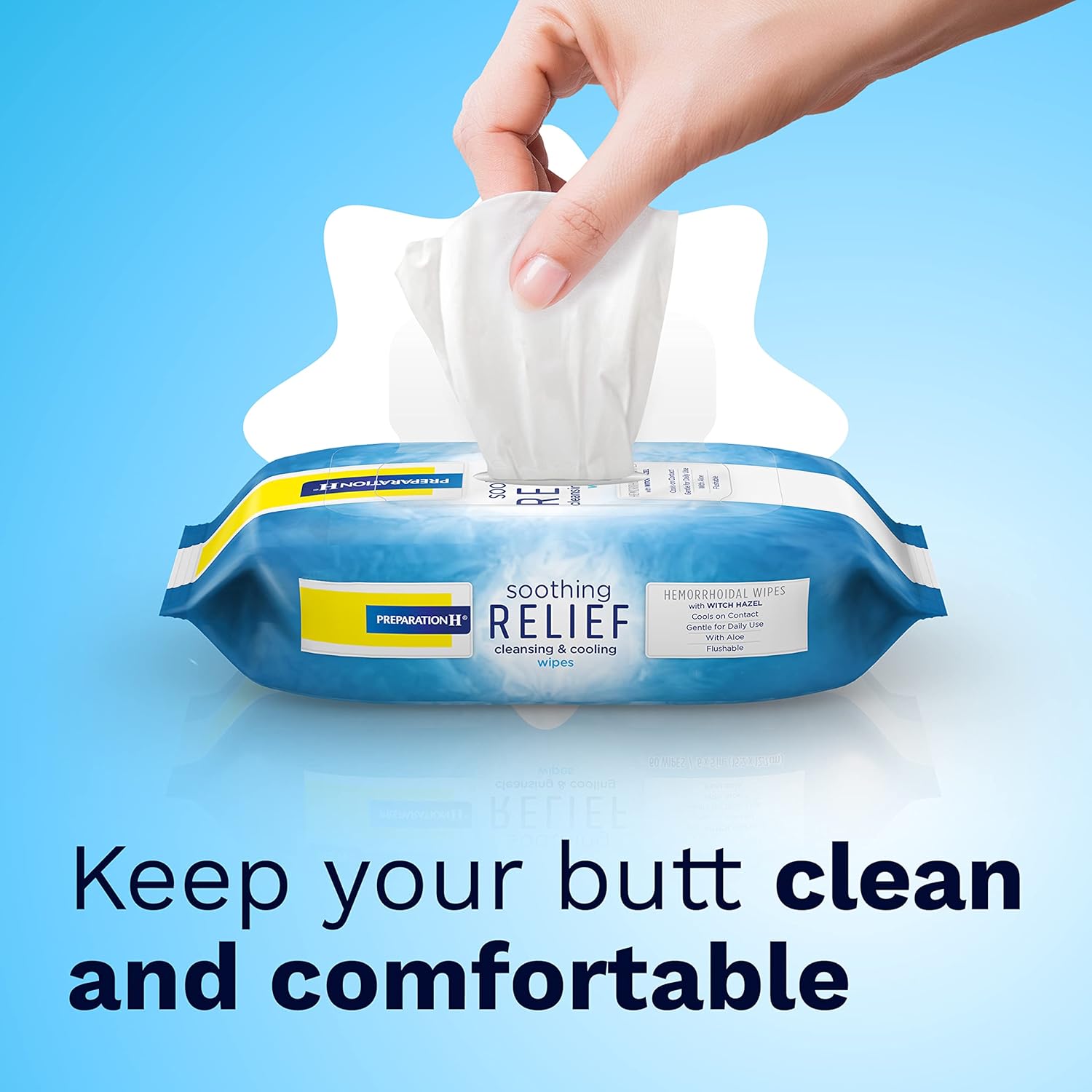PREPARATION H SOOTHING RELIEF WIPES 60CT