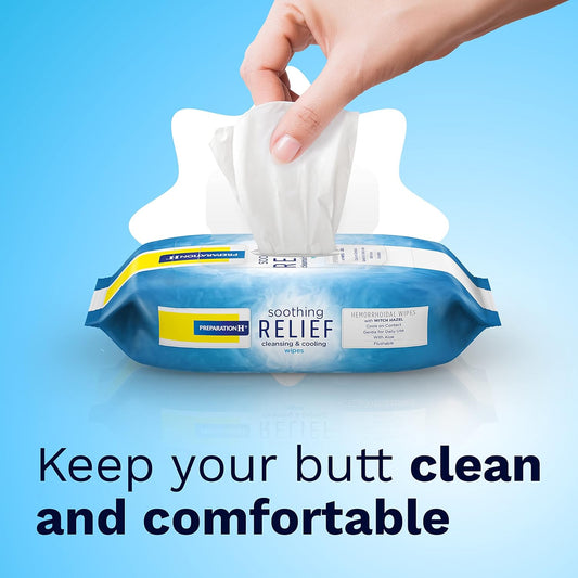 PREPARATION H SOOTHING RELIEF WIPES 60CT
