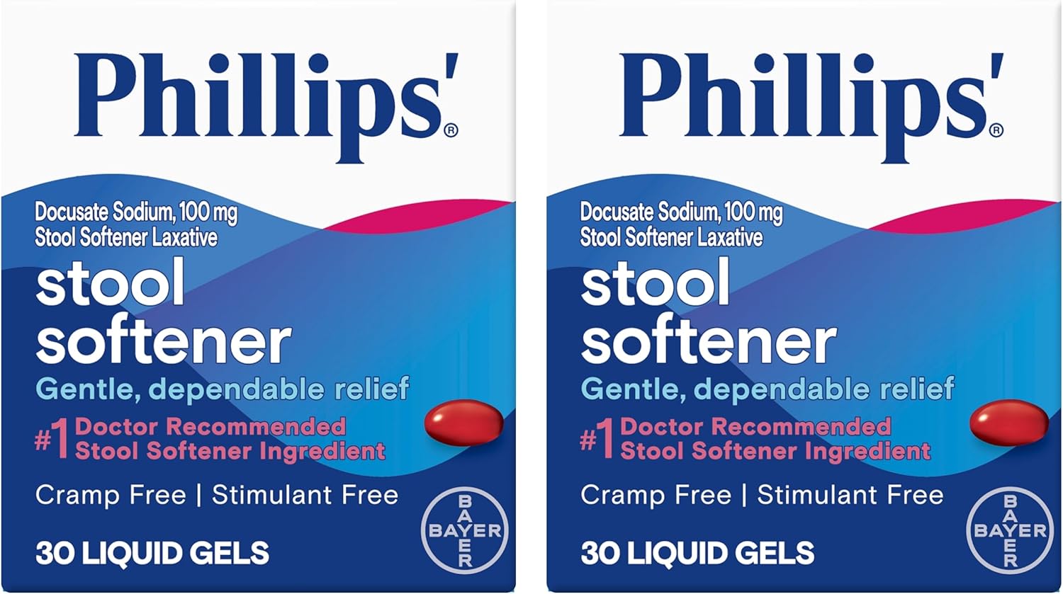 PHILLIPS STOOL SOFTENER LIQUID GEL 30CT