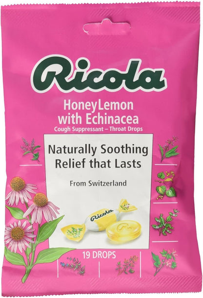 RICOLA COUGH DROP,ECH HONEY LEM