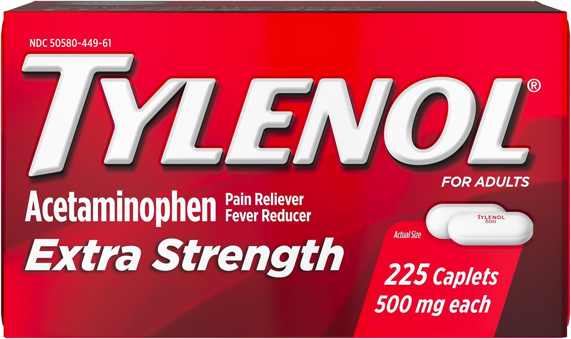 TYLENOL ES GC 500MG 225 RRL