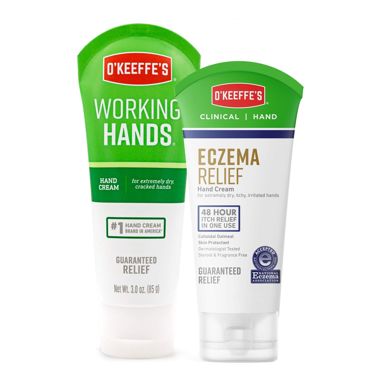 O' Keeffes Eczema Relief Hand Cream 2oz Tube (5in) Display