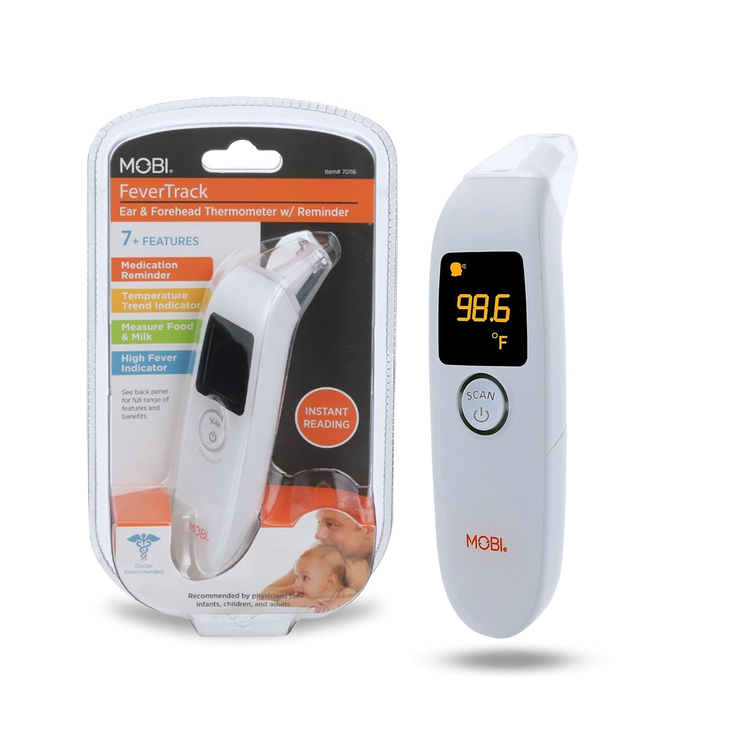 MOBI THERMOMETER DUAL SCAN PRIME 12CT DS