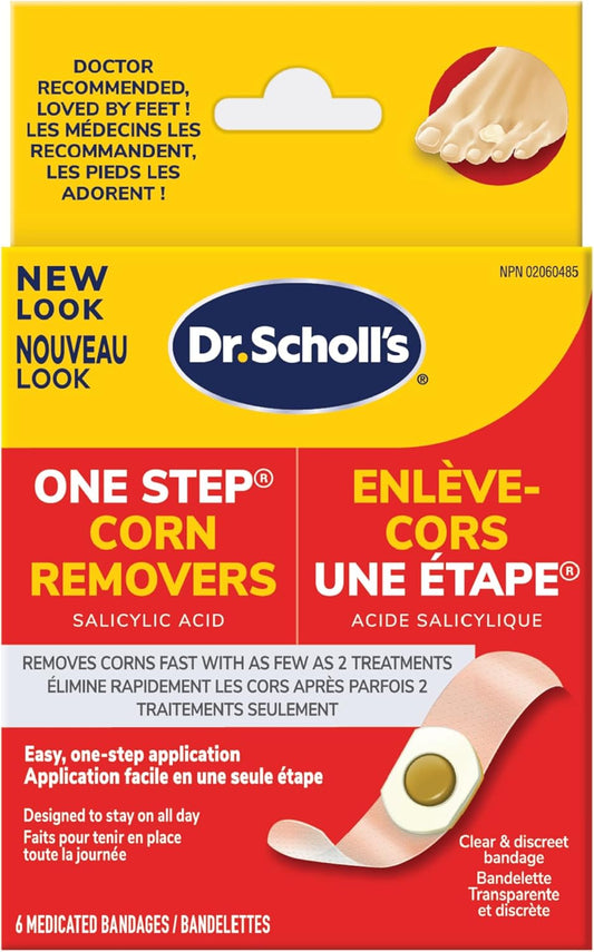 DR SCHOLLS ONESTEP CORN REMOVE BDG 6CT