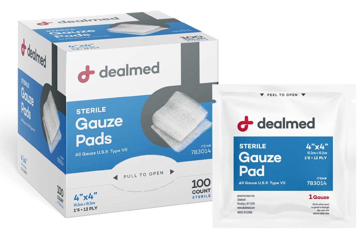 B/A GAUZE PADS DS 10 4X4N LARGE
