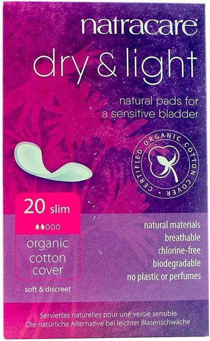 NATRACARE PADS,DRY&LIGHT,INCONTINCE