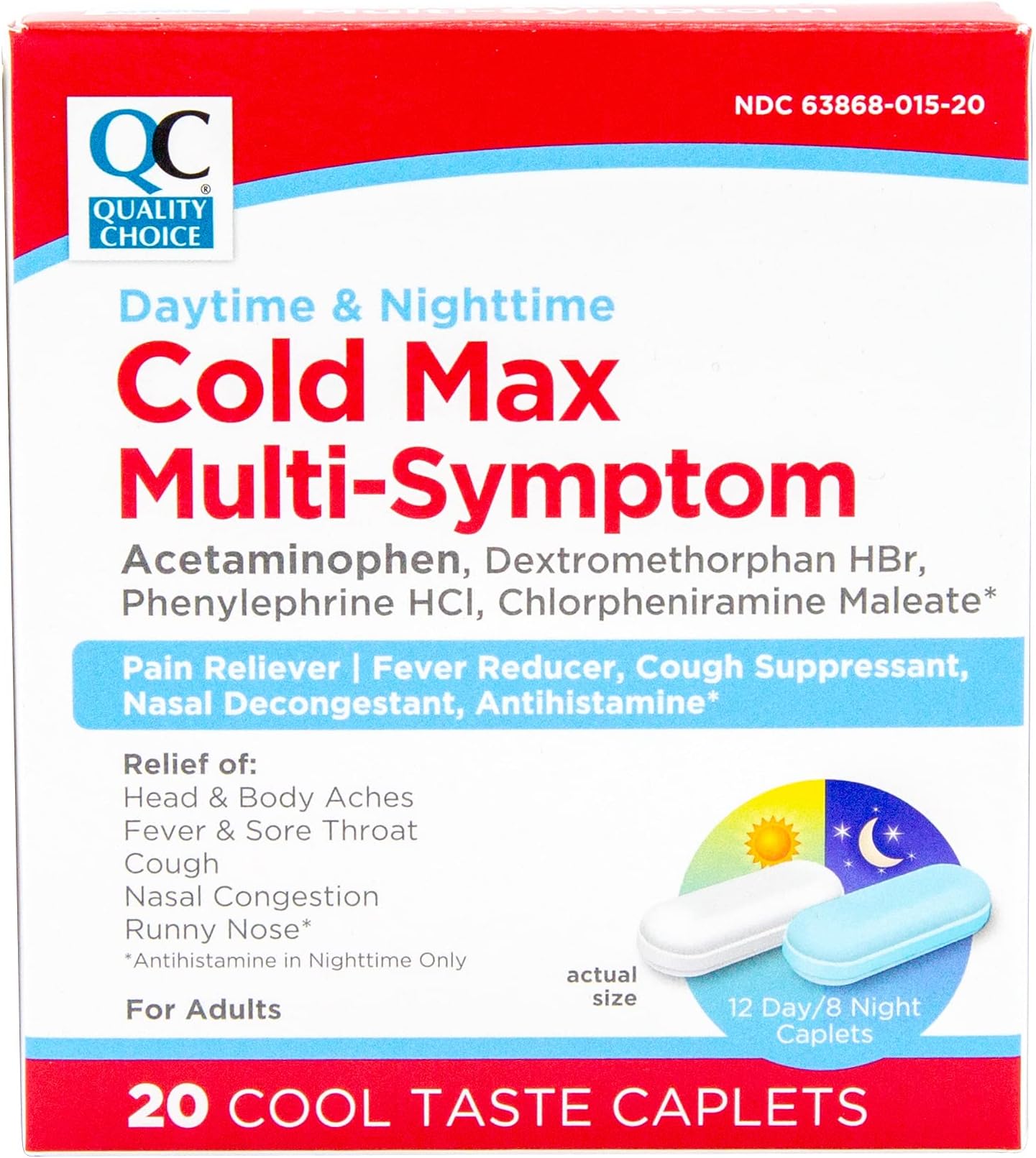 GNP COLD MAX DAY/NIGHT CAPLETS 20CT
