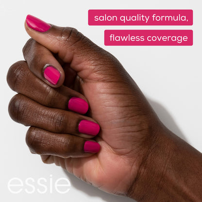 essie salon-quality nail polish, vegan, iridescent pink, Birthday Girl, 0.46 fl oz