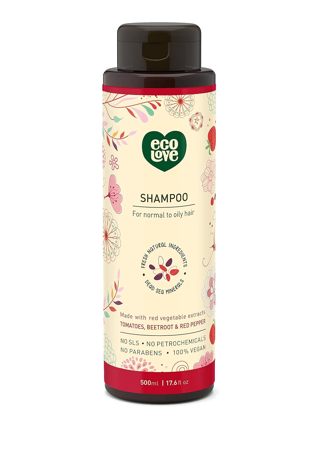 ECOLOVE SHAMP,RED VEG,NRML&OILY