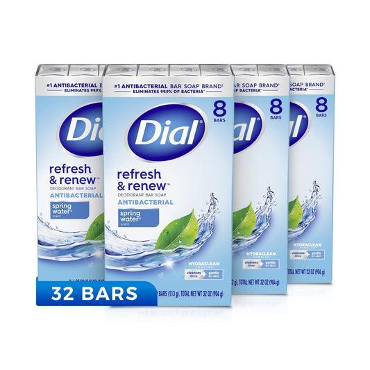 Dial Bar Soap Spring Water 4oz 8 Count
