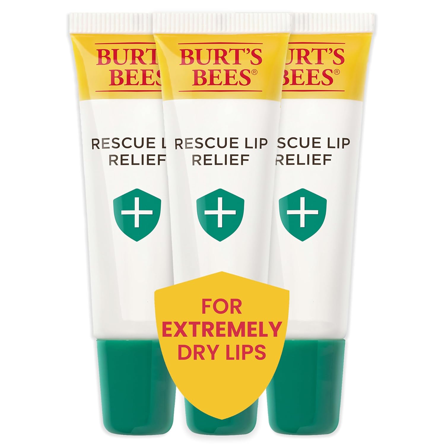 Burt's Bees Rescue Lip Balm - Elderberry, 2 count