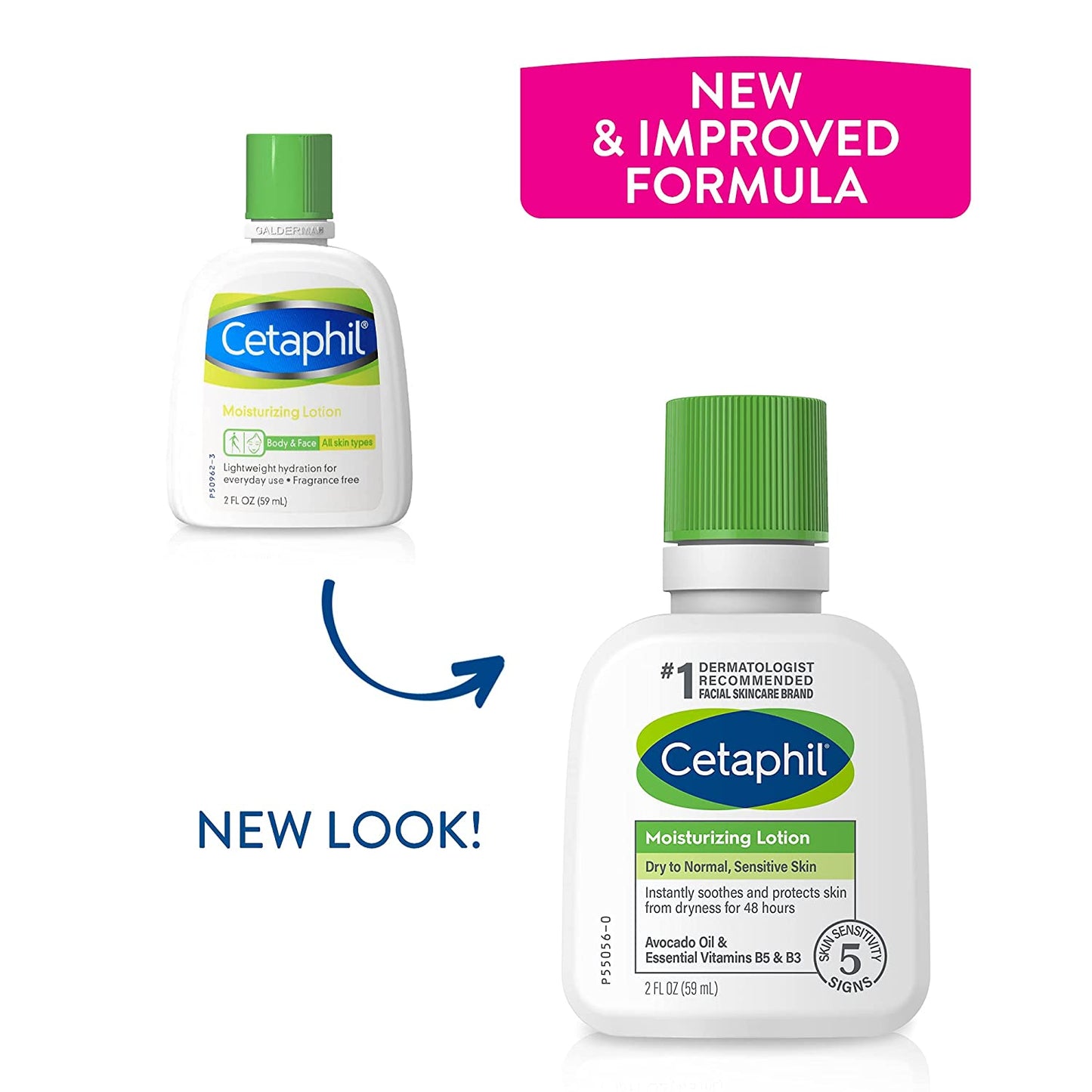 Cetaphil Moisturizing Face and Body Lotion for Dry Skin, 2 oz
