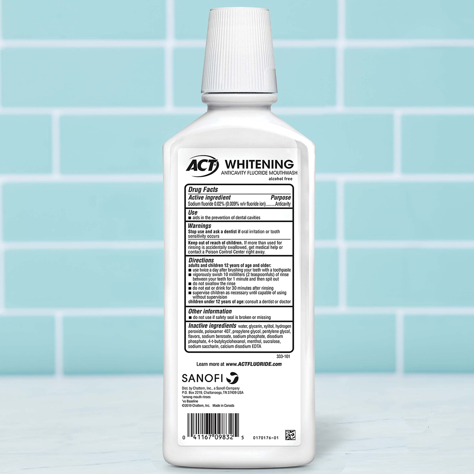 ACT WHITENING MW 0.02% 500ML MINT