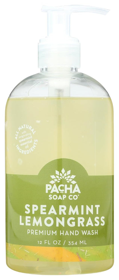 PACHA SOAP CO FOAMING HAND SOAP, SPEARMINT LEMONGRASS 12 FL OZ