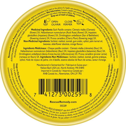 BACH RESCUE REMEDY,PASTILLE