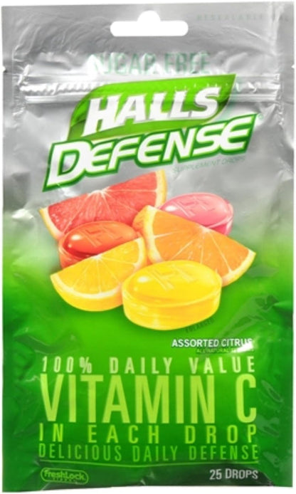 HALLS DEFENSE STICK ASST CITRUS 20X9CT