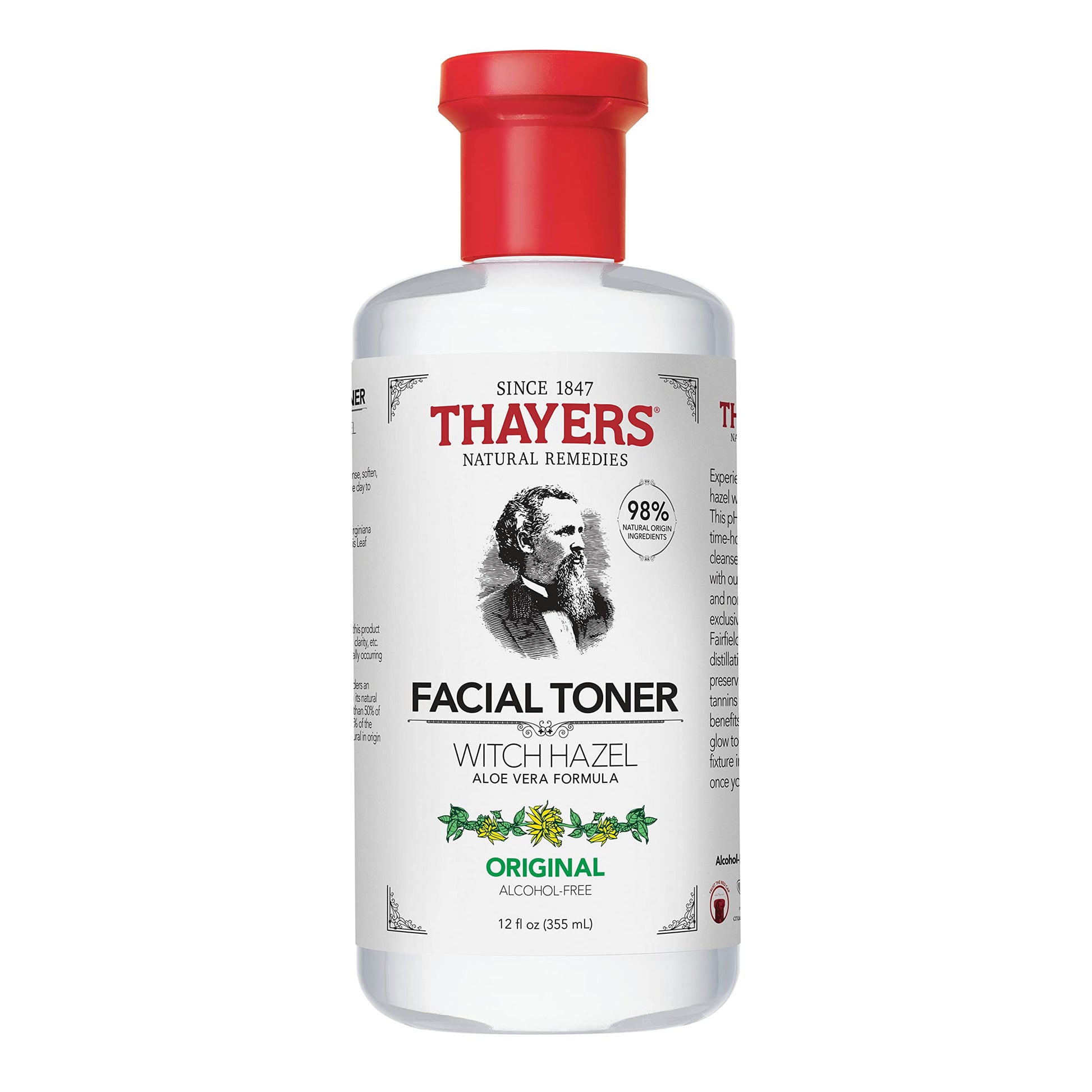 Thayers Alcohol-Free Witch Hazel Facial Mist Toner with Aloe Vera, Unscented
