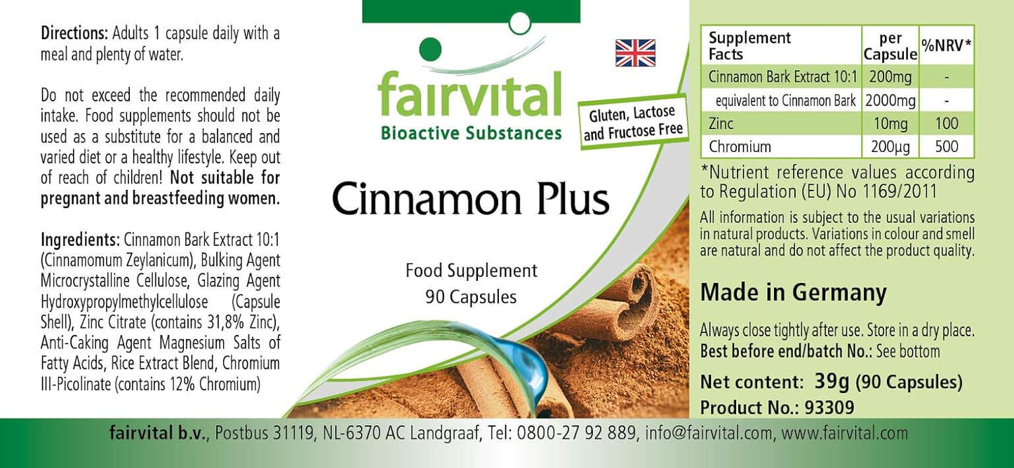 CINNAMON PLUS CHROM CAPSULE 120CT 21ST