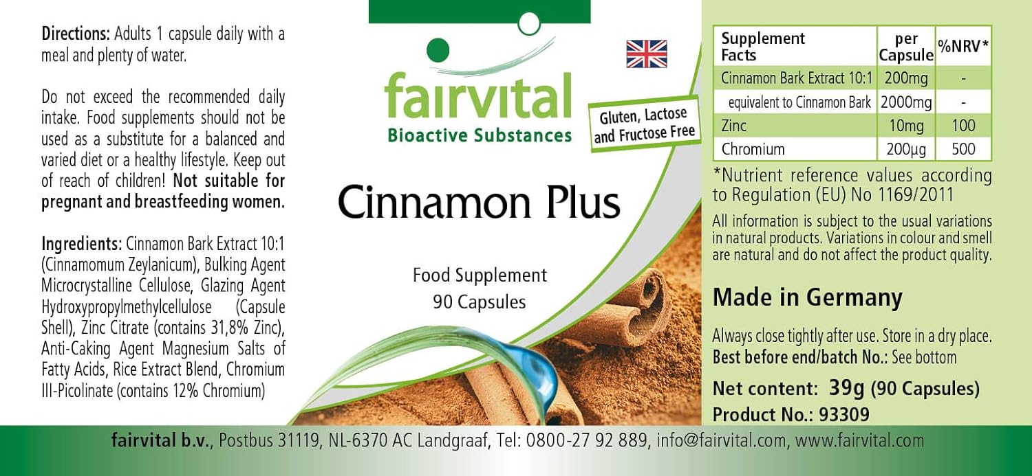 CINNAMON PLUS CHROM CAPSULE 120CT 21ST