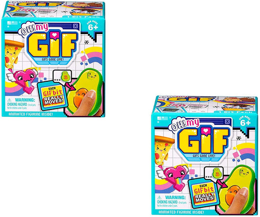 Oh My GIF! GIF’s Gone Live! Mystery 1 Bit Pack Figurine Blind Box, Assorted