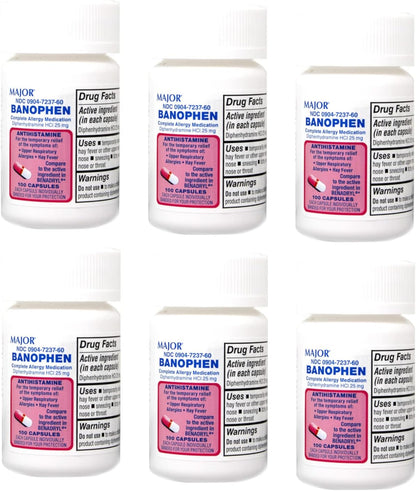 BANOPHEN CP 25MG 100