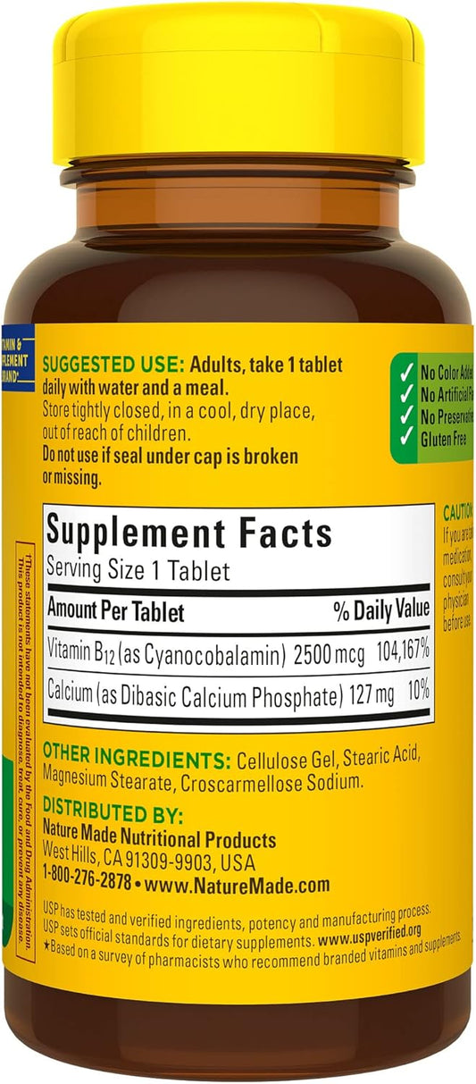 GNP VIT B-12 2500 MCG SL TAB 60