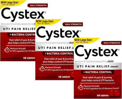 CYSTEX UTI PAIN RELIEF/BACT TAB 48CT