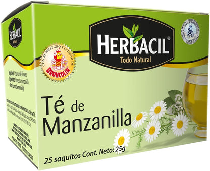 Herbacil Natural Chamomile Tea, 25 count