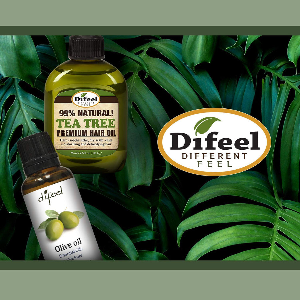 Difeel Premium Natural Hair Tea Tree Oil, 2.5 oz