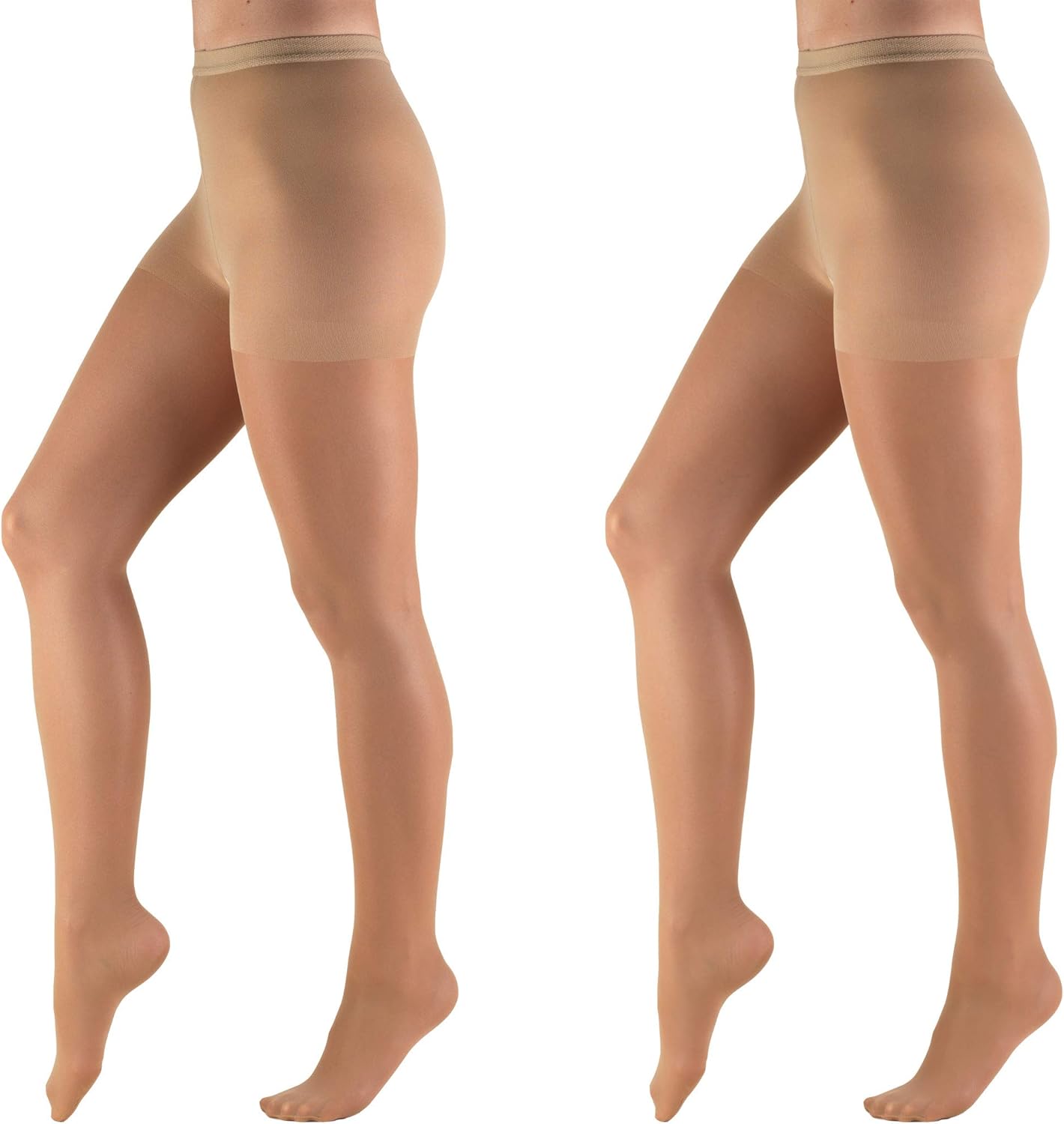 GNP PANTYHOSE SHR 15-20MMHG BEIGE QN