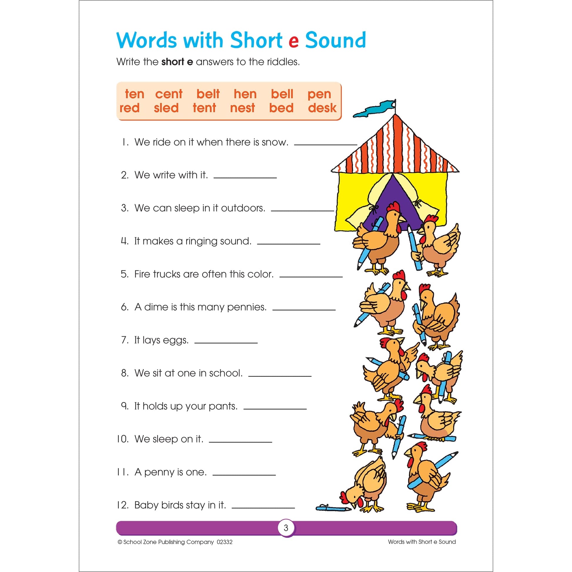 School Zone Phonics Review Grades 1-3 Workbook
