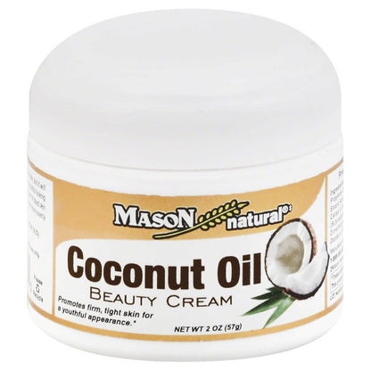 COCONUT OIL BEAUTY CREAM 2OZ MASON
