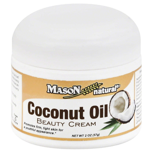 COCONUT OIL BEAUTY CREAM 2OZ MASON