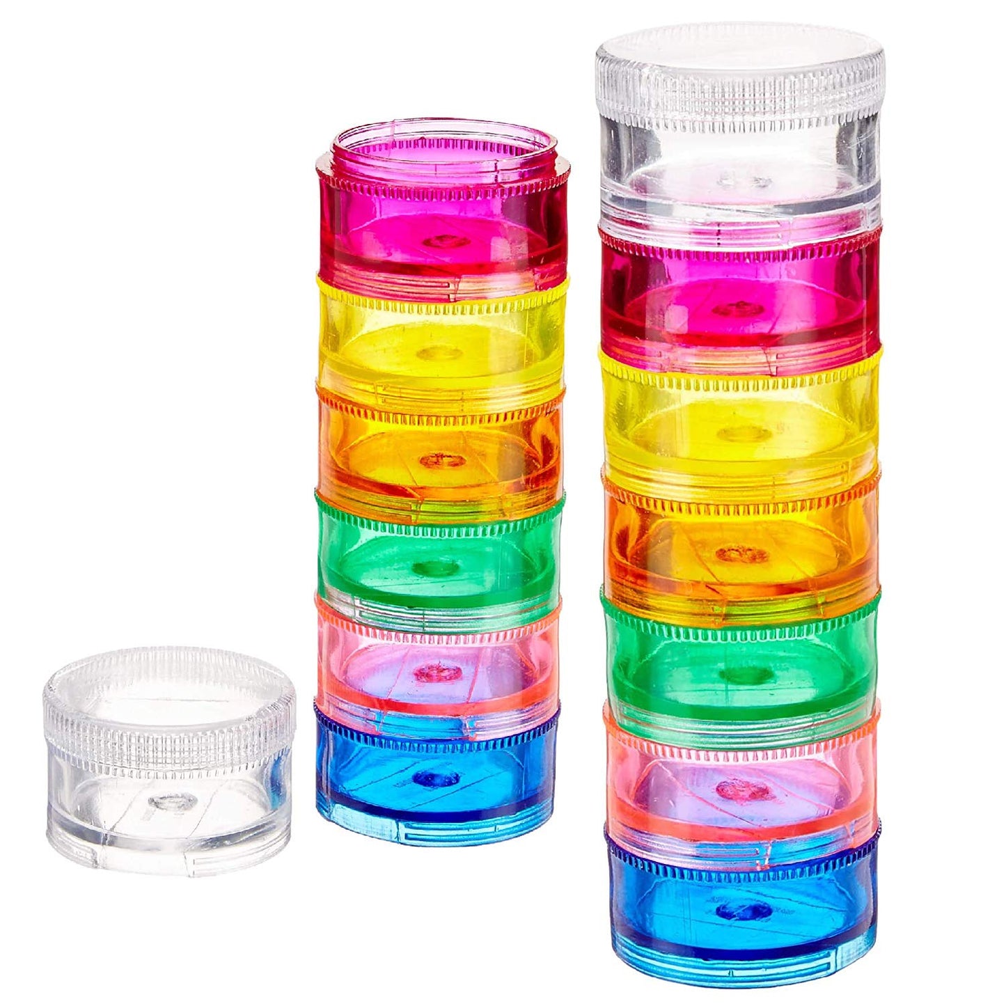 RAINBOW STACKABLE PILL PLANNER